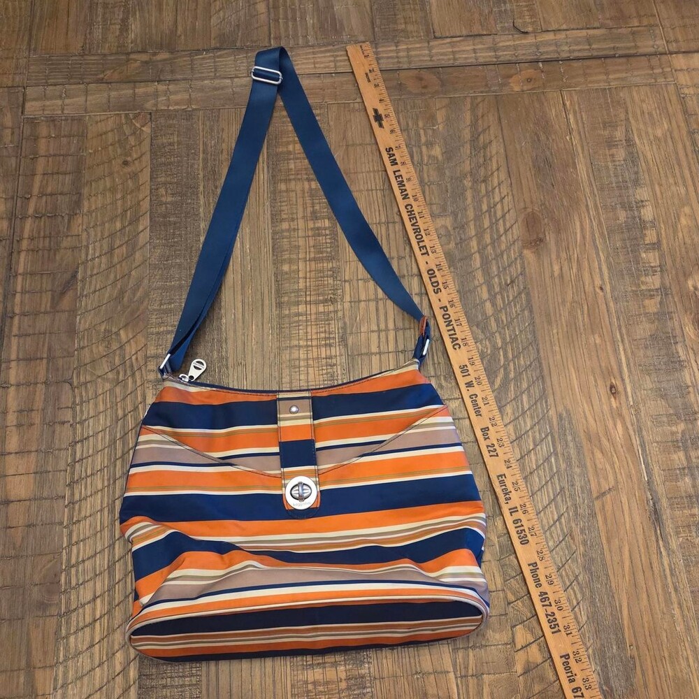 Baggallini Orange And Blue Striped